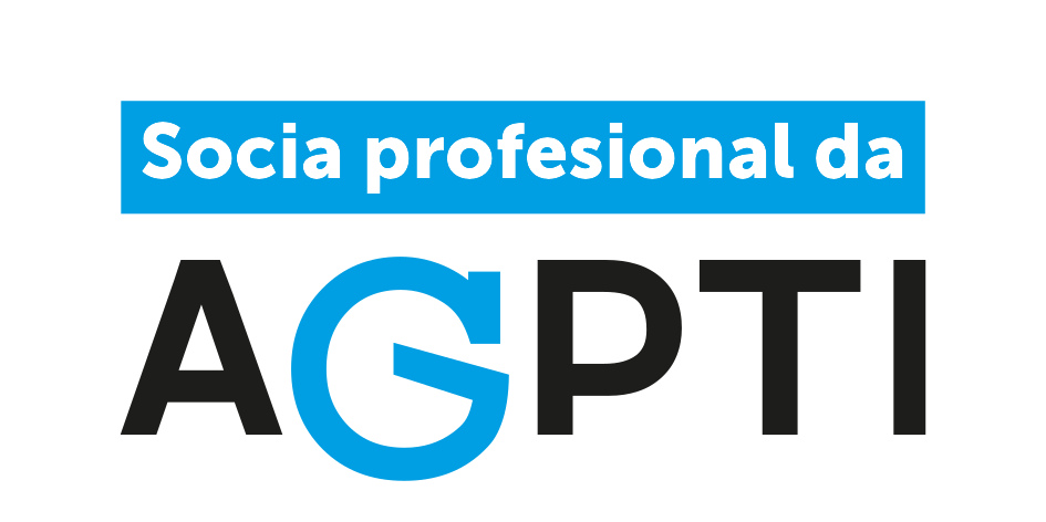 Logo socia profesional da AGPTI, Asociación Galega de Profesionais da Tradución e da Interpretación